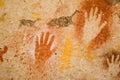 Ancient cave paintings in Patagonia