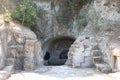 Ancient cave tomb in Beit Shearim, northern Israel Royalty Free Stock Photo
