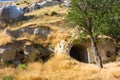 Ancient cave-town, Cappadocia, Turkey Royalty Free Stock Photo