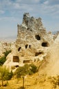 Ancient cave-town near Goreme, Cappadocia, Turkey