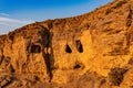 Ancient caves in the mountains