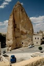 Ancient cavetown near Goreme, Cappadocia, Turkey