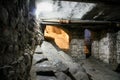 Ancient cellars of the castle.