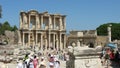 Ancient Celsus Library at Ephesus Ancient city, near Selcuk, Izmir province in Turkey Royalty Free Stock Photo