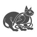 Ancient celtic mythological symbol of cat.