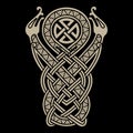 Ancient Celtic Scandinavian Design. Celtic ligature, pattern, ornament Royalty Free Stock Photo