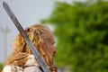 Ancient Celtic Warrior at the Aquileia Historical Reenactment