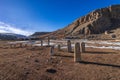 Ancient cemetery in Gryz village, Azerbaijan Royalty Free Stock Photo