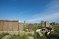 The ancient cemetery in noratus, armenia Royalty Free Stock Photo