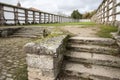 Ancient cemetery, park, Parque de San Domingos de Bonaval.Santiago de Compostela, Galicia, Spain. Royalty Free Stock Photo