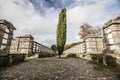 Ancient cemetery, park, Parque de San Domingos de Bonaval.Santiago de Compostela, Galicia, Spain. Royalty Free Stock Photo