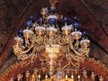 Ancient chandelier in Church of the Holy Sepulchre, Jerusalem Royalty Free Stock Photo