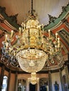 Ancient chandelier, Palace of Queluz in Portugal Royalty Free Stock Photo