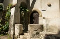 Ancient chapel in the Bran Castle, Romania. Ancient abode of the vampire Dracula Royalty Free Stock Photo