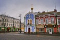 Ancient chapel in Rybinsk old town Royalty Free Stock Photo