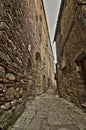 Ancient and characteristic medieval alley Royalty Free Stock Photo