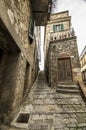 Ancient and characteristic medieval alley Italy Royalty Free Stock Photo