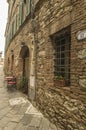 Ancient and characteristic medieval alley, Italy Royalty Free Stock Photo