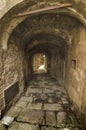 Ancient and characteristic medieval alley, Italy Royalty Free Stock Photo