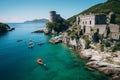 Ancient Charm - Unveiling Porto Venere's Seaside Legacy. Generative by Ai