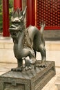 Symbol of imperial power Dragon statue in the Summer Imperial Palace. Beijing, China. Royalty Free Stock Photo