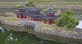 Ancient chinese architecture miniature landscape Royalty Free Stock Photo