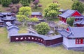 Ancient chinese architecture miniature landscape