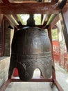 Ancient Chinese Bell in Jin Memorial Temple Royalty Free Stock Photo