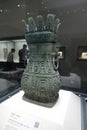 Ancient Chinese big bronze container, adobe rgb