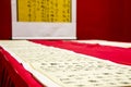 Exhibition of ancient Chinese calligraphy and seal cutting