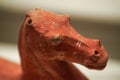Ancient Chinese cultural relics from the Han Dynasty in the museum, terracotta horse statues Royalty Free Stock Photo