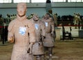 The ancient Chinese cultural relics of the Terra Cotta Warriors Royalty Free Stock Photo