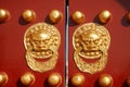 Ancient chinese door Royalty Free Stock Photo