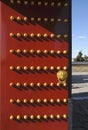 Ancient Chinese Door to monastery.