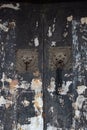 ancient Chinese door at vertical composition Royalty Free Stock Photo