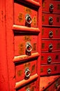 Ancient Chinese Drawers Royalty Free Stock Photo