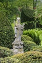 Ancient Chinese guardian statue in the park - Arcen, Netherlands Royalty Free Stock Photo