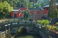 Ancient Chinese kungfu Temple in mountain Wudang