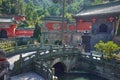 Ancient Chinese kungfu Temple in mountain Wudang