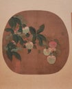 an ancient Chinese painting of fresh lichee