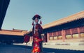 The ancient Chinese palace maid