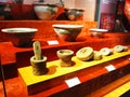 The ancient Chinese pottery, stone tools, life utensils