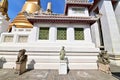 Ancient Chinese Stone Sculptures at Wat Bowonniwet Vihara Royalty Free Stock Photo