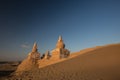 Ancient Chinese Temple at sunset