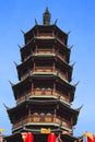 Ancient Chinese temple tower Royalty Free Stock Photo