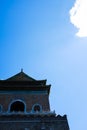 An ancient Chinese tower in Beijing Royalty Free Stock Photo