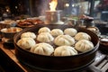 Ancient Chinese towns culinary treasures mouthwatering, flavorful buns