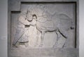 Ancient Chinese warhorse relief, adobe rgb Royalty Free Stock Photo