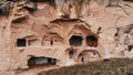 Ancient Christian churches in the rocks of Cappadocia. Turkey. Royalty Free Stock Photo