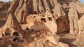 Ancient Christian churches in the rocks of Cappadocia. Turkey. Royalty Free Stock Photo